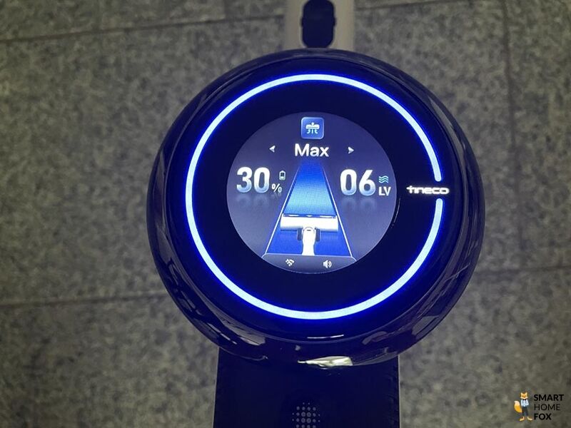 Device status on the Tineco Pure One S15 Pro